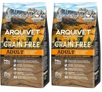 ARQUIVET - Grain Free - Croquettes pour Chiens Adults - Dinde avec légumes - 2 kg (Lot de 2)