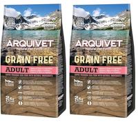 ARQUIVET - Grain Free - Croquettes pour Chiens Adults - Saumon et Thon-2 kg (Lot de 2)