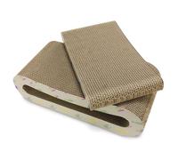 ARQUIVET Griffoir en Carton pour Chats Fishes - 44x19,5x10,5cm + 36x19,5x4,5cm