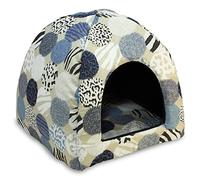 Arquivet Iglu Animal Texture 45 x 45 x 40 cm pour Chiens - Dog Bed - Lit rembourré et Confortable - Lavable - Lit pour Animaux de Compagnie - Lit pour Chien