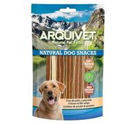 ARQUIVET Lanières de poulet et poisson 100 g - 100% collations naturelles pour chiens - chuches, prix, bonbons et récompenses canines