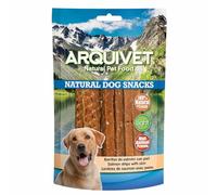 ARQUIVET Lanières de saumon avec peau 100 g - collations de chiens naturels - nourriture pour chiens