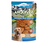 Arquivet - Lot de 12 unités - Snack Chips de Saumon - 100 g - Natural Dog Snacks