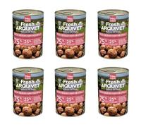 ARQUIVET - Lot de 6 boulettes fraîches de Jambon ibérique - Boîtes de boulettes de Jambon ibérique - Boîtes de 400 g - Nourriture Humide pour Chiens, Toutes Races