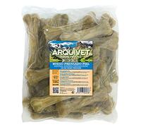 ARQUIVET Os de peau pressée - 15 cm sachet 25 unités - Emballage d'os de chien - Os pour renforcer les dents de chien