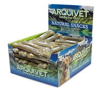 ARQUIVET Os pressé en Peau de Vache 100% Naturelle pour Chiens - 15 cm - Boîte complète de 50 unités - 4000 g - Snacks naturels - Friandises, récompenses, friandises, friandises Canines