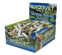 ARQUIVET Os pressé en Peau de Vache 100% Naturelle pour Chiens - 8 cm - Boîte complète de 150 unités - 3000 g - Snacks naturels - Friandises, récompenses, friandises, friandises Canines