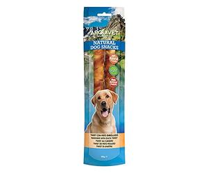 Arquivet Pack 12 Snack Twist avec Canard Roulé 24 cm 100 GR - Natural Dog Snacks - 100% Naturel - Chuches, Prix, friandises pour Chiens - Produit léger - Très Riche en nutriments