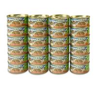 ARQUIVET Pack 24 unités. Thon blanc et crevettes en sauce - 80 g - Aliments gastronomiques à base d'ingrédients 100% naturels - Emballer 24 unités - 80 gr par unité - Aliments humides pour les chats