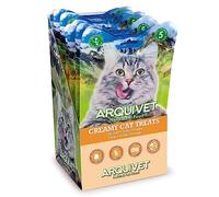 Arquivet- Pack Creamy Cat Treats - Friandises crémeuses pour Chat - Snack crémeux au Poulet (présentoir de 12 sachets de 5x14 g)