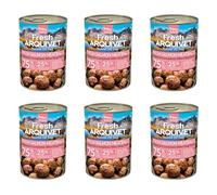 ARQUIVET - Pack de 6 unités de Saumon Frais - Boîtes de boulettes de Saumon - Boîtes de 400 g - Nourriture Humide pour Chiens, Toutes Races