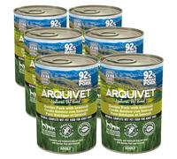ARQUIVET - Pâté de Porc et Brocoli 6 x 400 g - Boîtes de pâté pour Chiens - Toutes Races - Aliment Humide Naturel