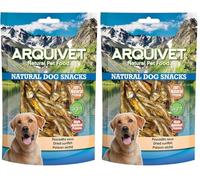 ARQUIVET Poison séché 100 g - 100% de collations Naturelles - prières, récompenses et golosines pour Chiens - Supplément Alimentaire Canine - Contenu Riche en protéines (Lot de 2)