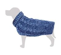 Arquivet Pull Tricot Tressé Bleu Indigo - XS/20cm - Vêtements pour Chiens - Aide à Les protéger du Froid - Accessoires - Manteaux, Sweatshirts, Pulls, Gilets, Vestes, Pulls, Imperméables et Plus