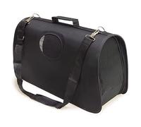 Arquivet Sac de Transport Noir pour Animaux de Petite et Moyenne Taille L : 52 x 28 x 29 cm - Chiens Adultes, Chiots, Chats et Autres - Sac à Dos avec Grille d'aération pour Chiens et Chats