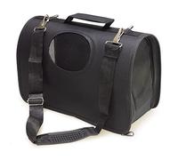 Arquivet Sac de Transport pour Petits Animaux de Compagnie, Noir, 37 x 23 x 14 cm, pour Chiens Adultes, Chiots, Chats et Autres - Sac à Dos avec Grille d'aération pour Chiens et Chats
