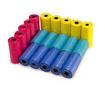 ARQUIVET Sacs de remplacement pour excréments de chien - 20 rouleaux x 15 sac - 300 sacs de merde de chien -Couleurs assorties - Accessoires de marche pour animaux de compagnie