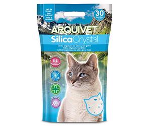 ARQUIVET Silica Crystal 3,8 L - Silice aglomerante pour chat à base de gel de silice - Grande capacité absorbante - Aide à éliminer les odeurs et les bactéries