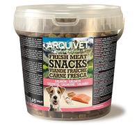 Arquivet - Snacks de Viande fraîche au Saumon - Snacks de Viande fraîche - 800g - pour Chiens Adultes