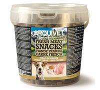 Arquivet Snacks de viande fraîche de poulet, 800 g, pour chiens adultes