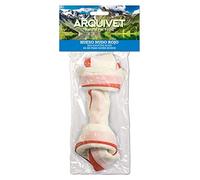 Arquivet, Snacks pour Chiens en os avec nœud Rouge, 16 cm (Sachet de 1 unité)