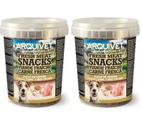 ARQUIVET Snacks Viande fraîche - Poulet Ferme - 300 g - Récompenses pour Chiens (Lot de 2)
