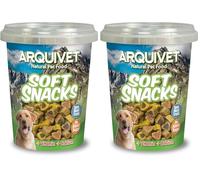 ARQUIVET Soft Snacks Coeurs Mix 300 g - Snacks pour Chiens en Forme de cœur - chuches et récompenses Canines - Nourriture complémentaire (Lot de 2)