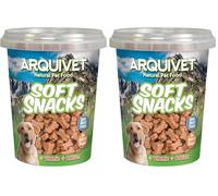 Arquivet, Soft Snacks pour Chien os Saumon 300 g (Lot de 2)