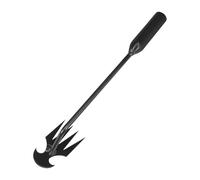 Arrache Mauvaise Herbe, Désherbeur Manuel Acier Inoxydable, Scarificateur Manuel Arrache Pissenlit Couteau Désherbeur Outil de Râteau de Désherbage Tire Racine Outils Jardinage Grattoir (Noir court)
