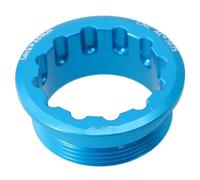 Arrache Volant Bloque Volant Moteur Adapté Aux Boulons De Fixation De La Bague De Cassette Shimano M6100/M7100/M8100, Couvercle Verrouillage Roue Libre pour Vélo 12 Vitesses,moyeu(Blue)