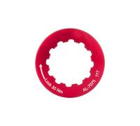 Arrache Volant Bouchon de roue libre CNC pour vélo, 11 dents, bague de verrouillage en alliage d'aluminium, compatible avec les accessoires de cyclisme Shimano Extracteur de Vilebrequin avec(Red)