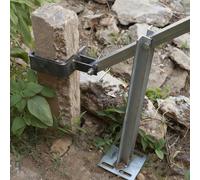 Arracheur de poteaux, arrache-poteaux de clôture Robuste - Outil à Fort Effet de Levier pour arracher Les poteaux en T et Les souches avec Base Stable pour piquets en Bois et clôtures pour b