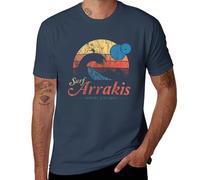 Arrakis : T-shirt pour homme style surf vintage vieilli inspiré par la culture des dunes et de la science-fiction, Style marine, L