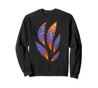 Arrangement à Quatre Plumes Boho Tribal Minimal Nature Graphic Sweatshirt