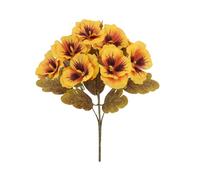 Arrangement de fausses violettes à cinq branches - Texture réaliste - Décoration d'intérieur - Convient pour les années - Utilisation facile - Décoration de pensées en soie
