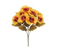 Arrangement de fausses violettes à cinq branches - Texture réaliste - Décoration d'intérieur - Convient pour les années - Utilisation facile - Décoration de pensées en soie