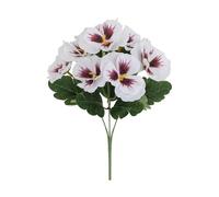 Arrangement de fausses violettes à cinq branches - Texture réaliste - Décoration d'intérieur - Convient pour les années - Utilisation facile - Décoration de pensées en soie
