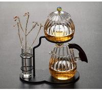 Arrangement de Fleurs créatif théière Verre Paresseux Automatique Fabrication de thé ménage PU parfumé Kung Fu thé Service à thé infuseur à Boire