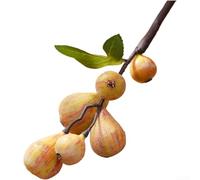 Arrangement de fleurs de figuier artificielles en mousse - Décoration d'intérieur pour salon, centre de table de mariage et accessoire de photographie - Nécessite peu d'entretien - Rose/rouge/jaune