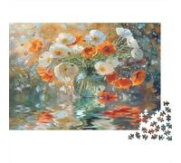 Arrangement de Fleurs de Pavot Puzzle 1000 Pièces Educa Jouet Cadeau Unique De l'art De La Décoration intéressant Jeu Éducatif Challenge Toy Adultes & Enfants des 14 Ans 70x50cm/1000pcs