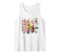 Arrangement Floral Aquarelle Fleurs botaniques Débardeur