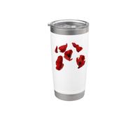 Arrangement floral flottant Red Poppies Arty Gobelet isotherme en acier inoxydable double paroi