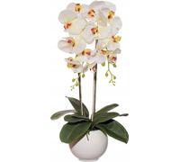 Arrangement floral Orchidée Arrangement de table Orchidée Fleur artificielle Décoration Fleur artificielle ; Blanc