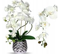Arrangement floral Orchidée Arrangement de table Orchidée Fleur artificielle Décoration Fleur artificielle ; Blanc