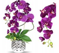 Arrangement floral Orchidée Arrangement de table Orchidée Fleur artificielle Décoration Fleur artificielle ; Violet