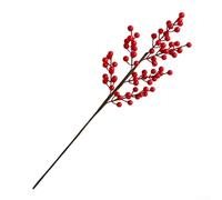 Arrangements de fleurs artificielles de houx qui égayent n'importe quel espace pendant les célébrations du Nouvel An (6 dents 60 cm)