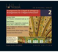 Arrangements pour 2 orgues et percussion Volume 2 The 3D Binaural Series CD
