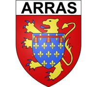 Arras 62 ville Stickers blason autocollant adhésif - Taille : 4 cm