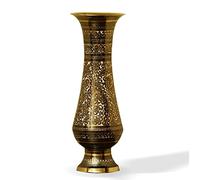 ARRC Vase pour décoration d'intérieur | Vase doré fabriqué à la Main | Vase décoratif de 25,4 cm de Haut | Vase à Fleurs | Vases dorés pour centres de Table | Centre de Table | Vase décoratif |