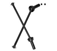 ARRCat Arbre de transmission avant pour 1/7 1/8 Arrma Typhon 6s Blx, Infraction 6s Blx, Felony 6s Blx, rouleau limitless Roller, 2 pièces Mise à niveau Partie en acier trempé pour 1/7 1/8 Arma, arbre de transmission RC Hop-up RC Drive, noir